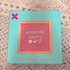 Wooden Felt Letter Board